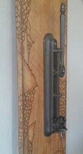 Woodburned Wine Stained Vinyard with Vintage Wine Opener