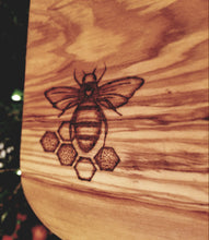 Honey Bee Olive Wood Serving Board