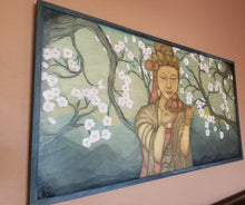 Offering to the Big Buddha Woodburning/Painting