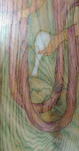 Quan Yin Woodburned Watercolor Painting