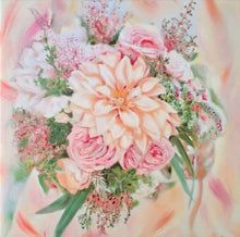 Custom Wedding Bouquet Oil Painting