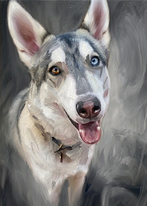 Oil on Canvas Pet Portrait