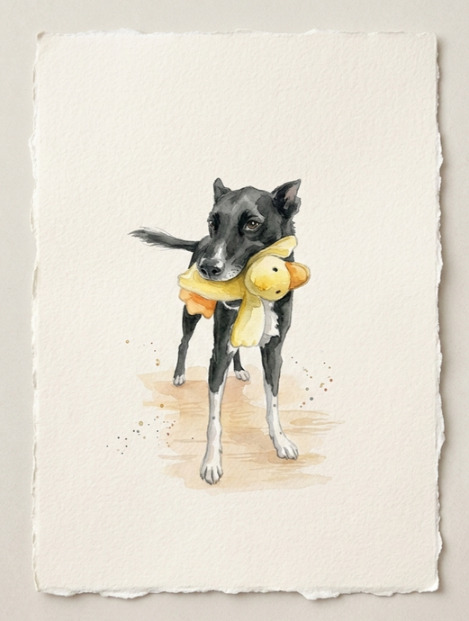 Watercolor Pet Portrait