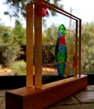 Plexiglass Hand Painted Hummingbird Window Display