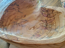 Custom Heart Shaped Woodburned Bowl